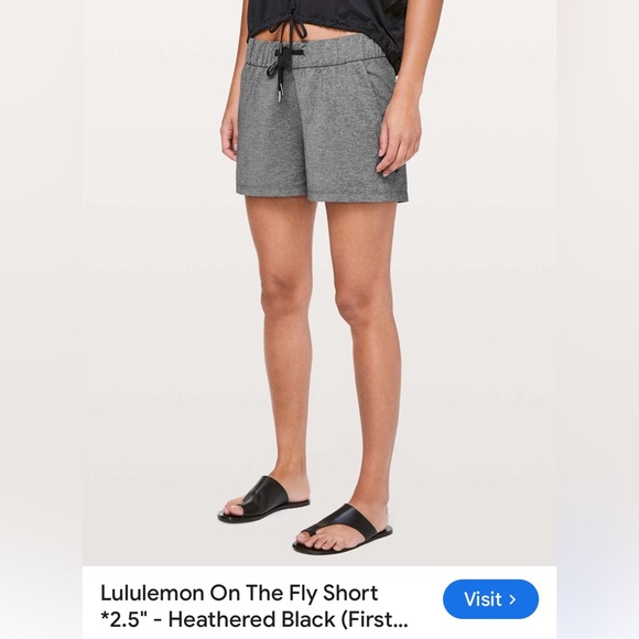 Lululemon On the fly shorts 2.5 size 4 - Picture 1 of 16